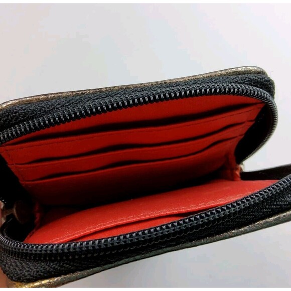 Coach Signature Poppy Cell Phone Camera Case Wristlet Wallet - Picture 5 of 5